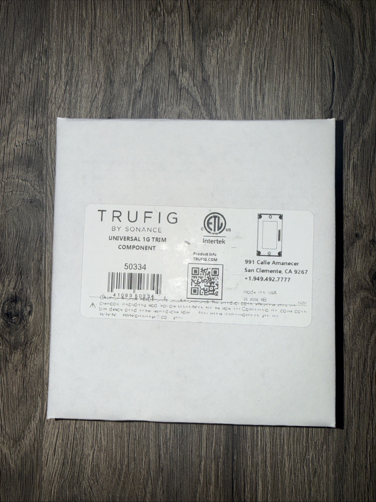 Trufig Universal 1G Trim Component 50334 Trufig Universal 1G Trim Component 50334