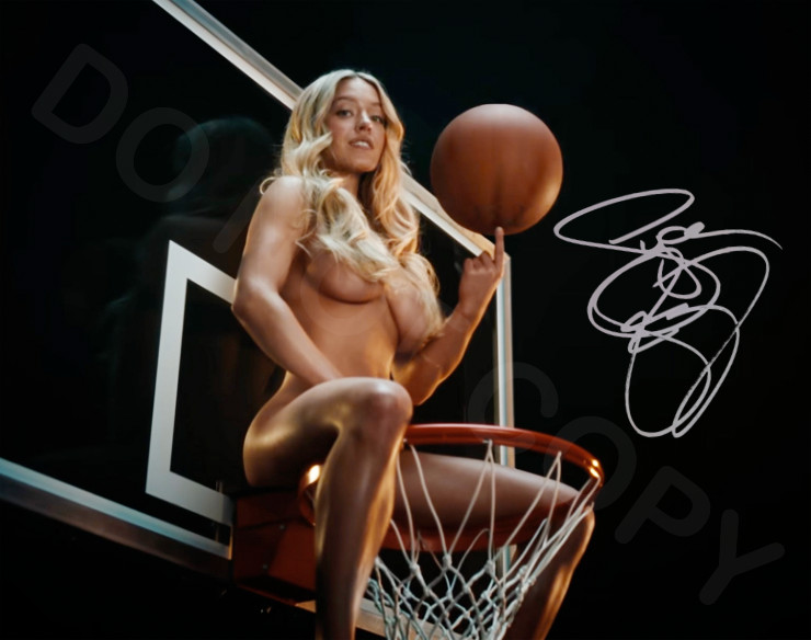 Sydney Sweeney Autographed 8x10 Signed Reprint Photo Basketball Busty Auto Sydney Sweeney Autographed 8x10 Signed Reprint Photo Basketball Busty Auto