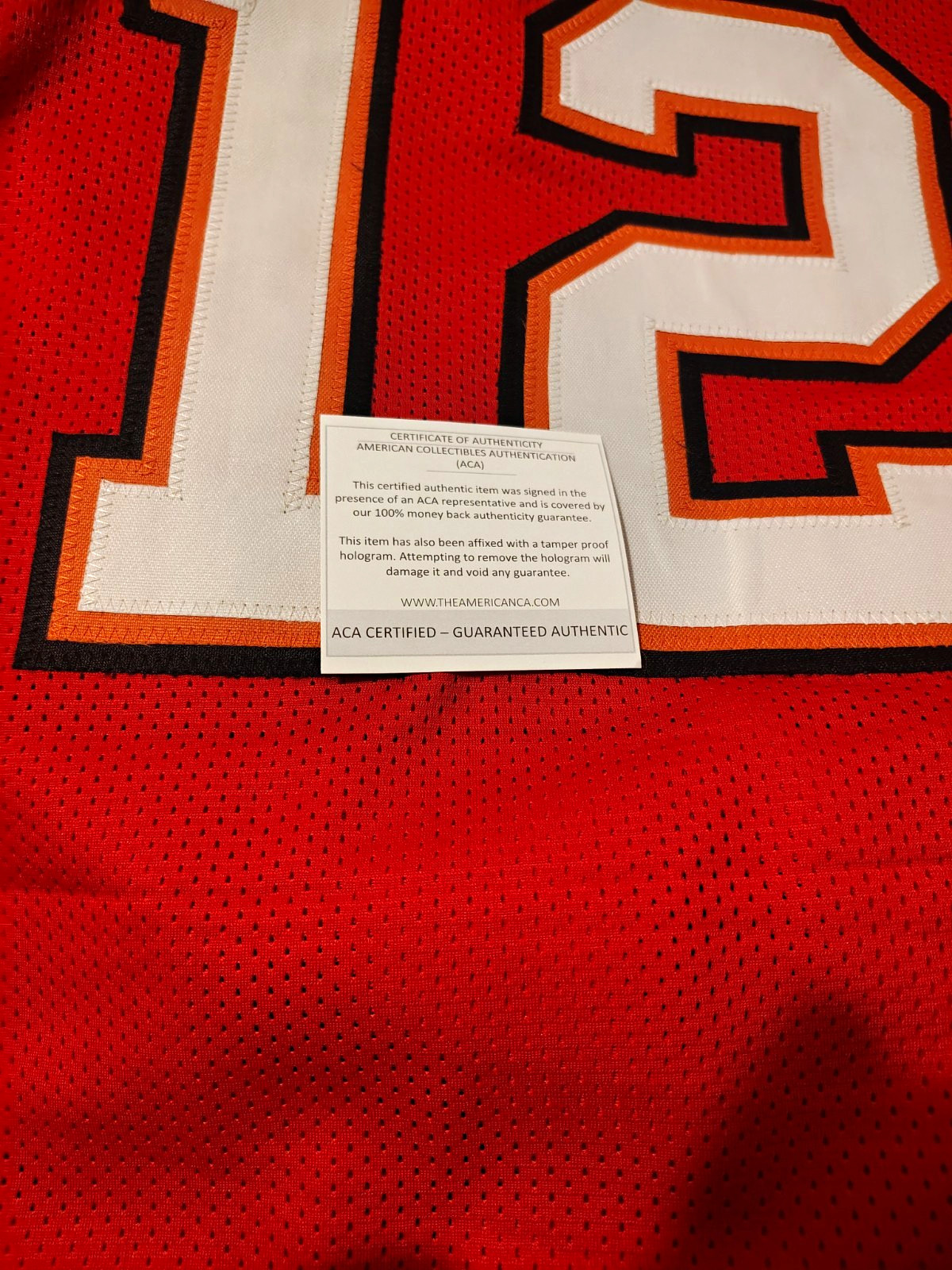 Tom Brady Signed Tampa Bay Buccaneers #12 Jersey ACA Authenticated COA