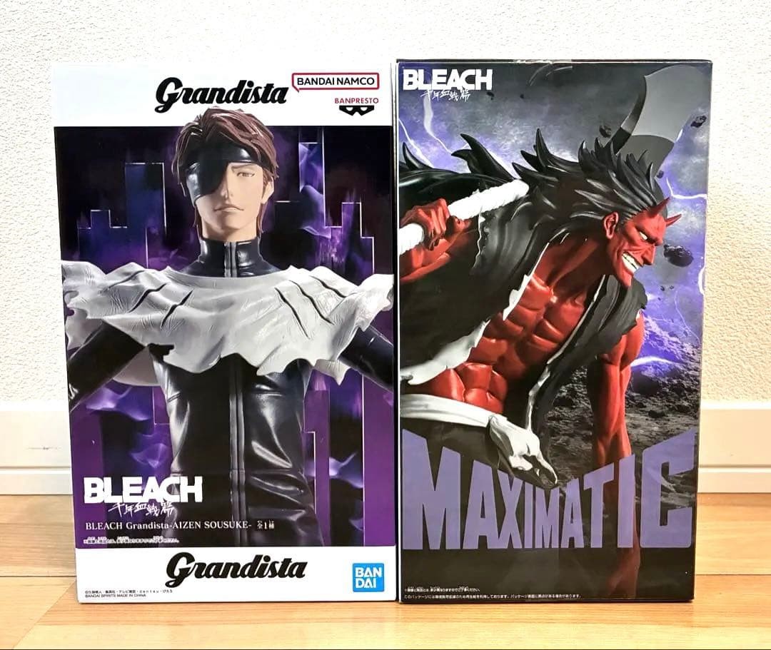 BLEACH Figure Set of 2 Grandista Aizen Sosuke MAXIMATIC Kenpachi Zaraki Japan