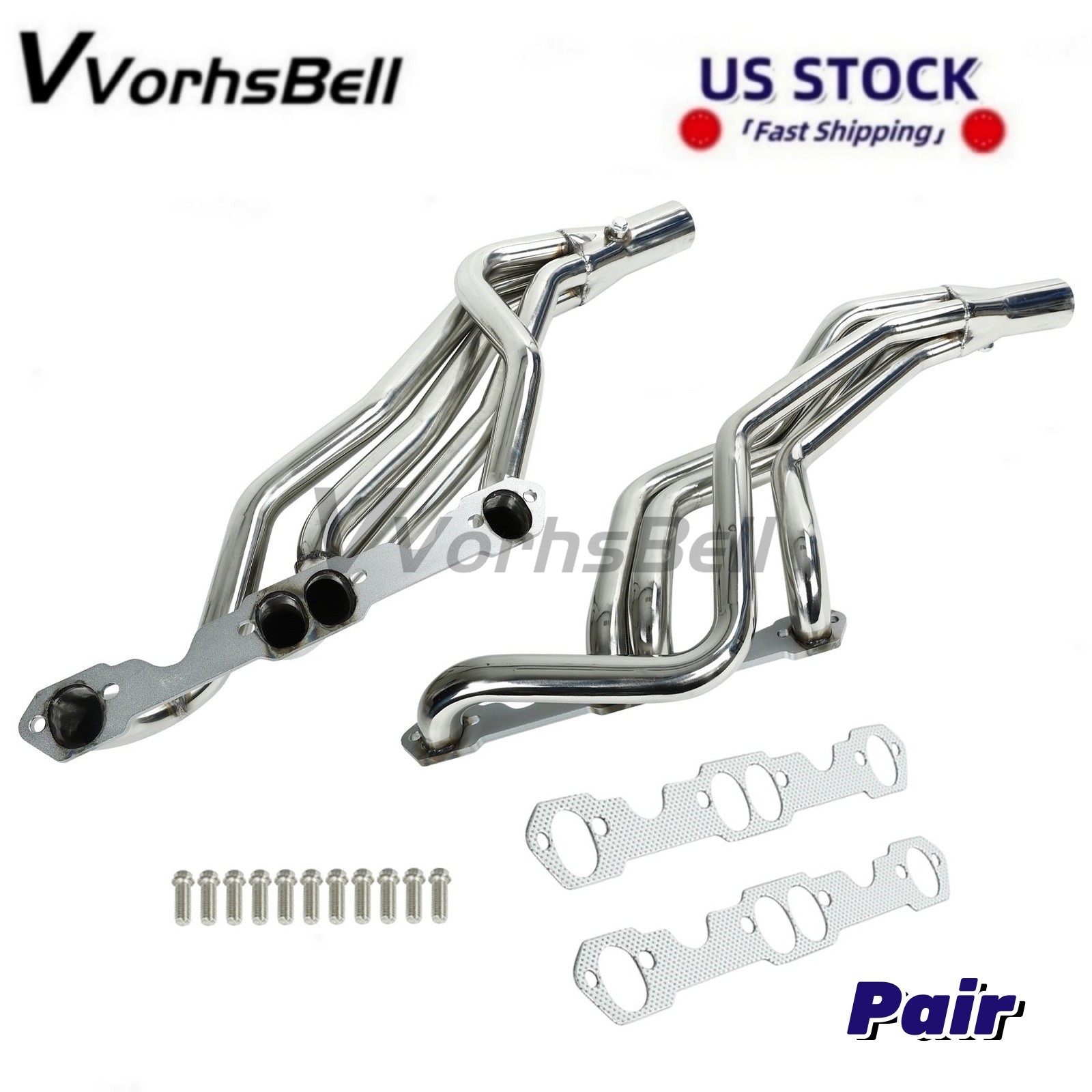 Stainless Long Tube Manifold Headers For 93-97 Camaro/Firebird LT1 5.7 V8 PAIR
