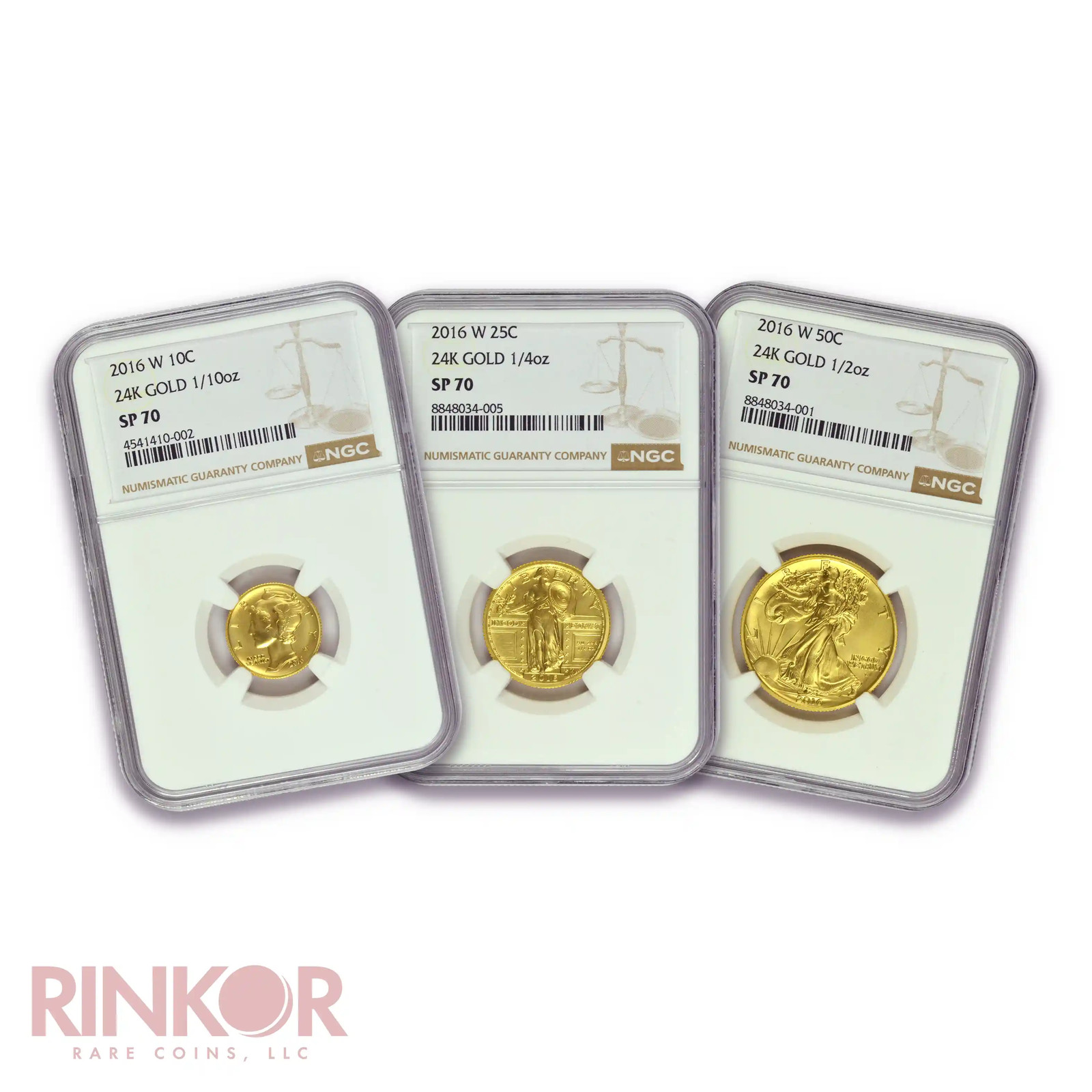 2016-W Gold Centennial 100th Anniversary 3-Coin Set Brown Label NGC SP 70 2016-W Gold Centennial 100th Anniversary 3-Coin Set Brown Label NGC SP 70