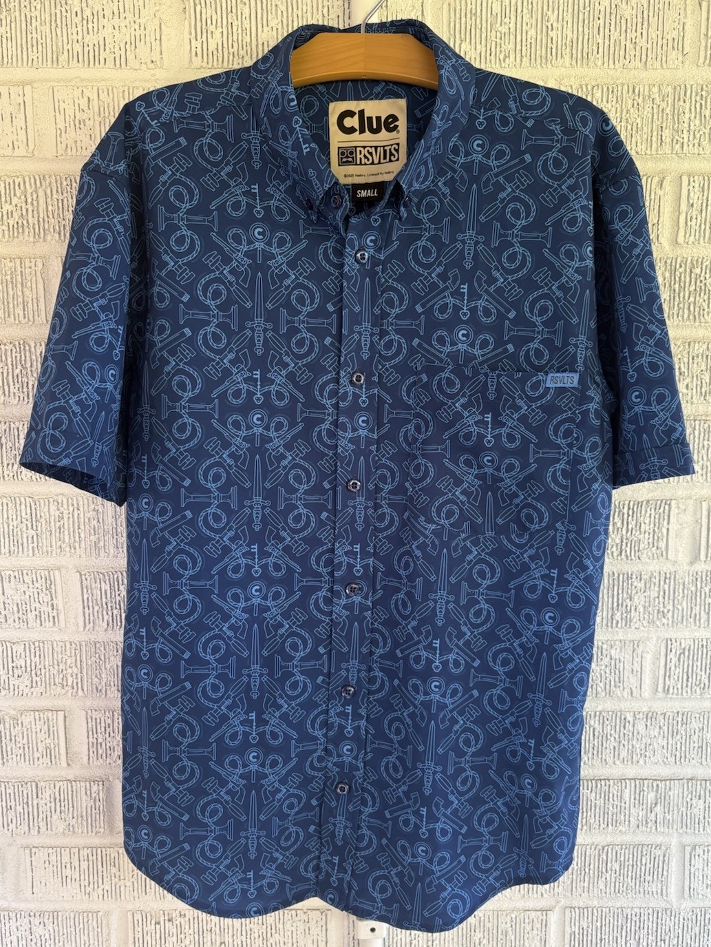RSVLTS Game Night CLUE Shirt Size Small