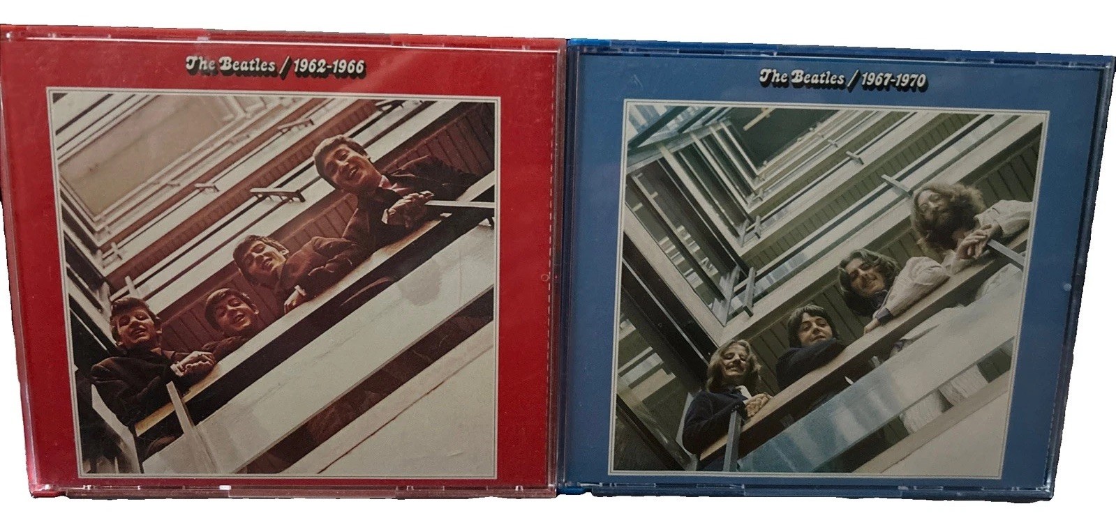 THE BEATLES 1962-1966 Red. And 1967-1970 Blue CD 4 Disc Set W/Booklets 