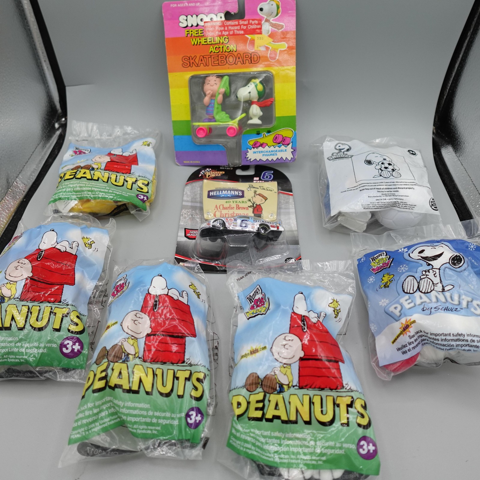 Wendy\'s Peanuts Gang Snoopy Kids Meal Toy Lot Multicolor New Sealed Set