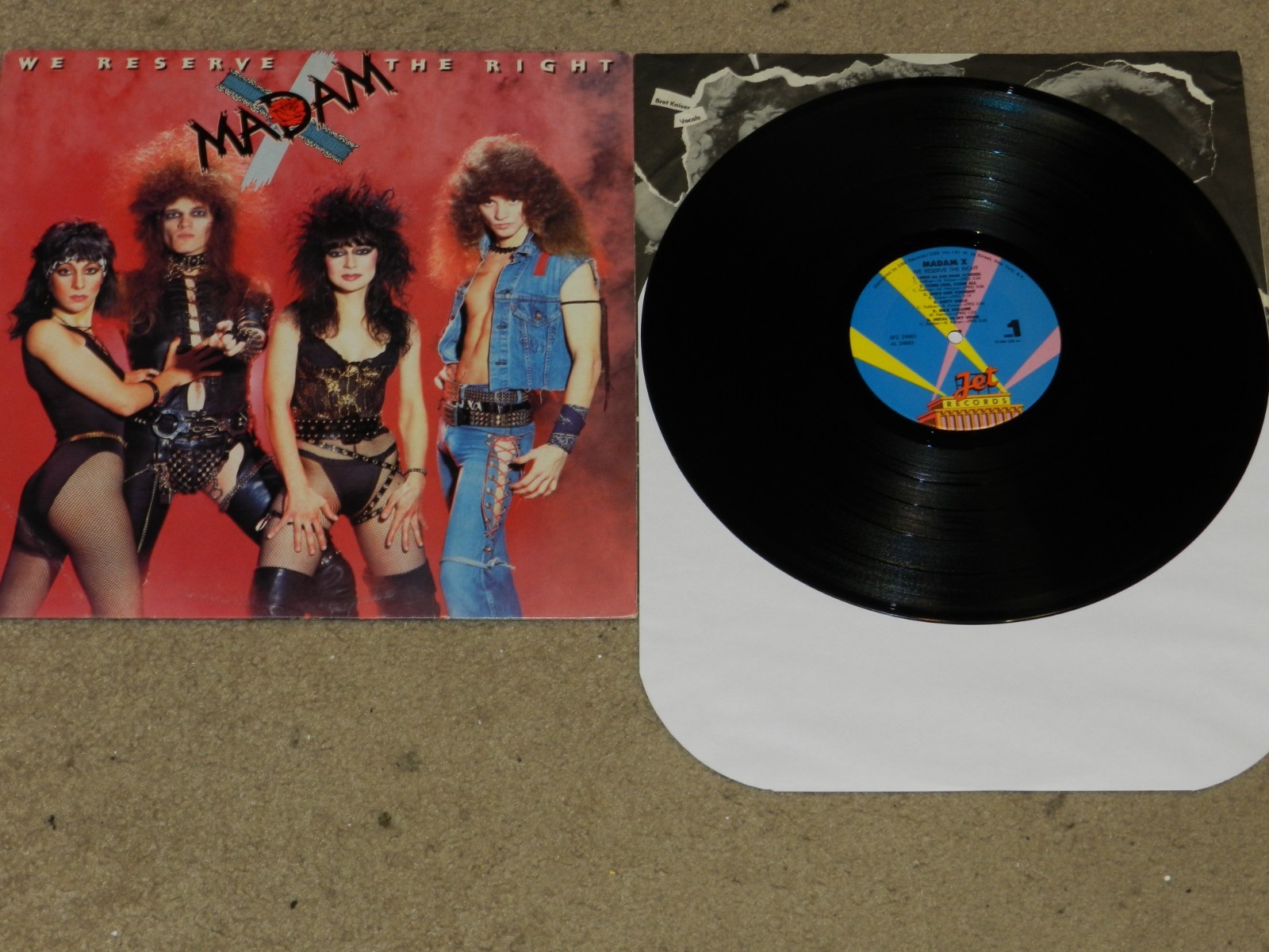Madam X We Reserve the Right LP US Press Promo Gold Stamped Cover Vinyl