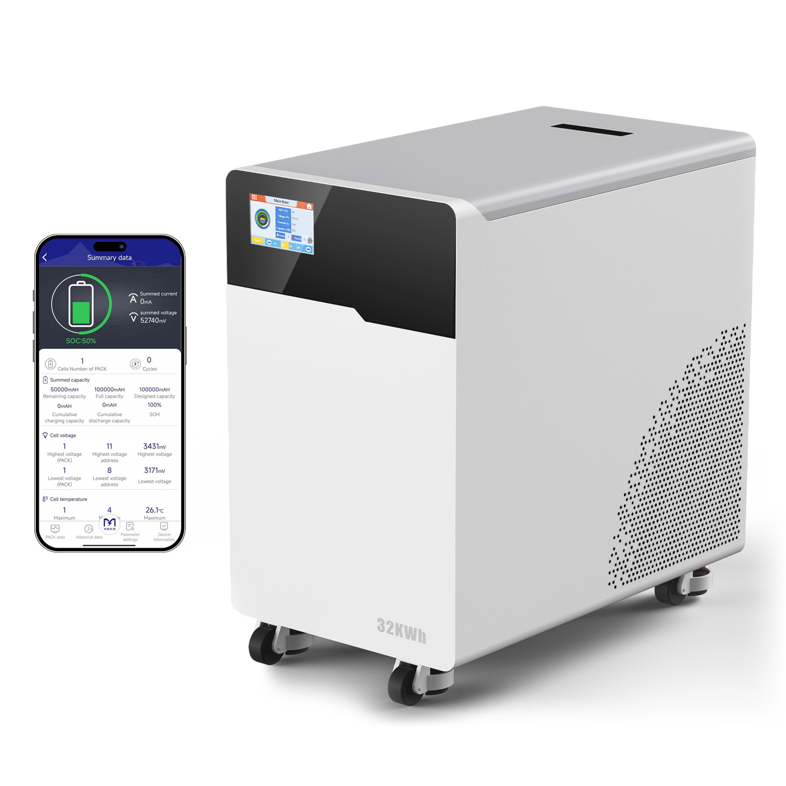 48V 32kWh LiFePO4 Battery 628Ah 200A BMS WiFi Solar Off-Grid Whole House Backup