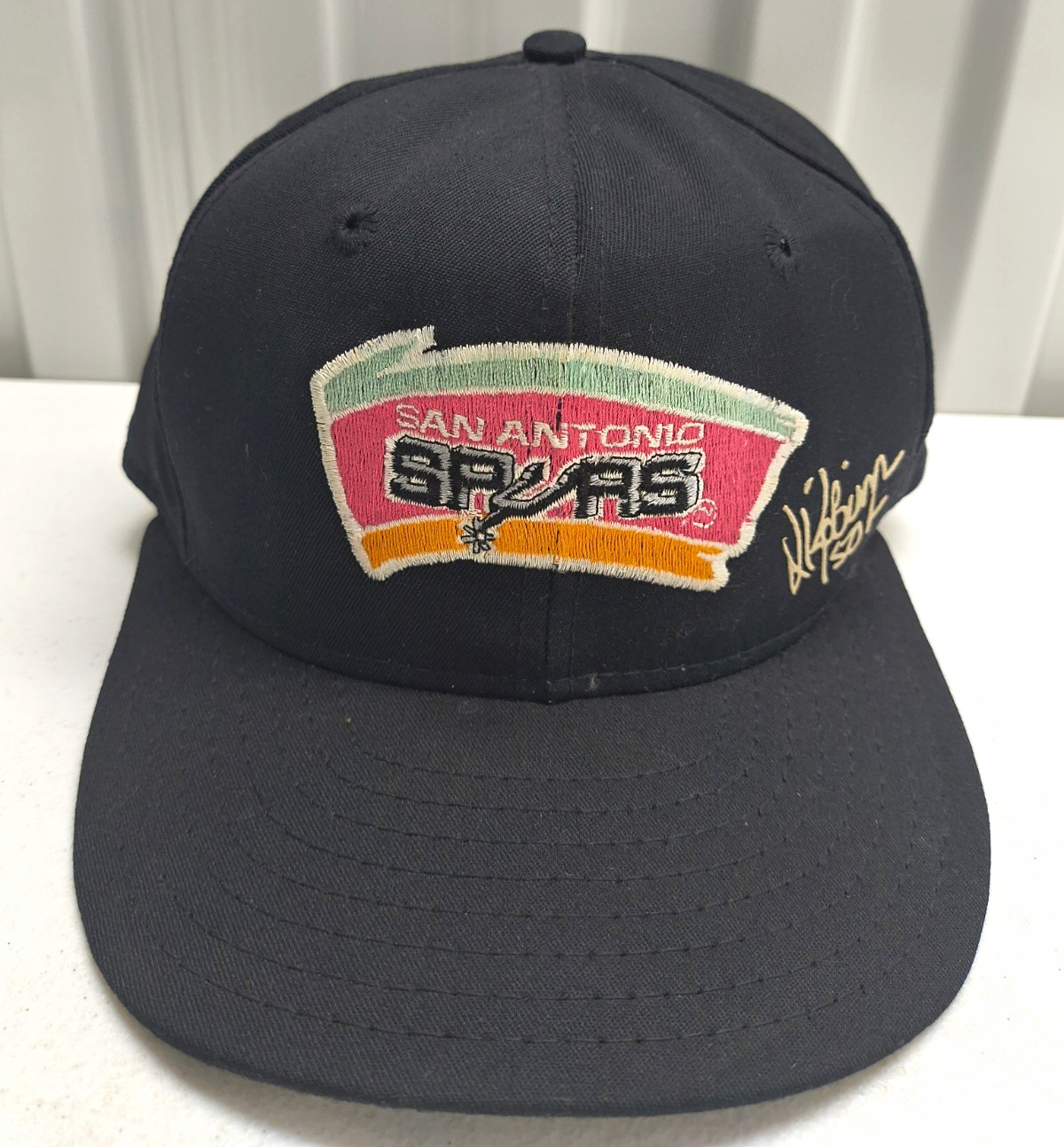 VTG San Antonio Spurs David Robinson #50 NBA Snapback Cap Black Made Of USA 90s VTG San Antonio Spurs David Robinson #50 NBA Snapback Cap Black Made Of USA 90s