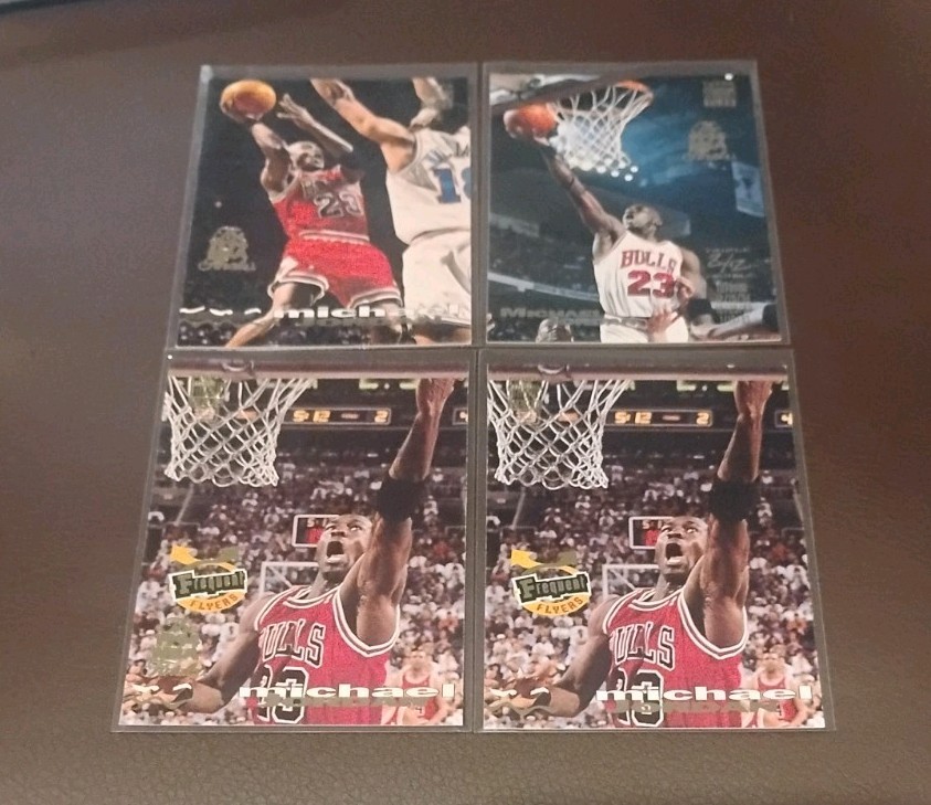 Topps Stadium Club 1992-93 Michael Jordan NBA FINALS WINNER 4-Card Lot