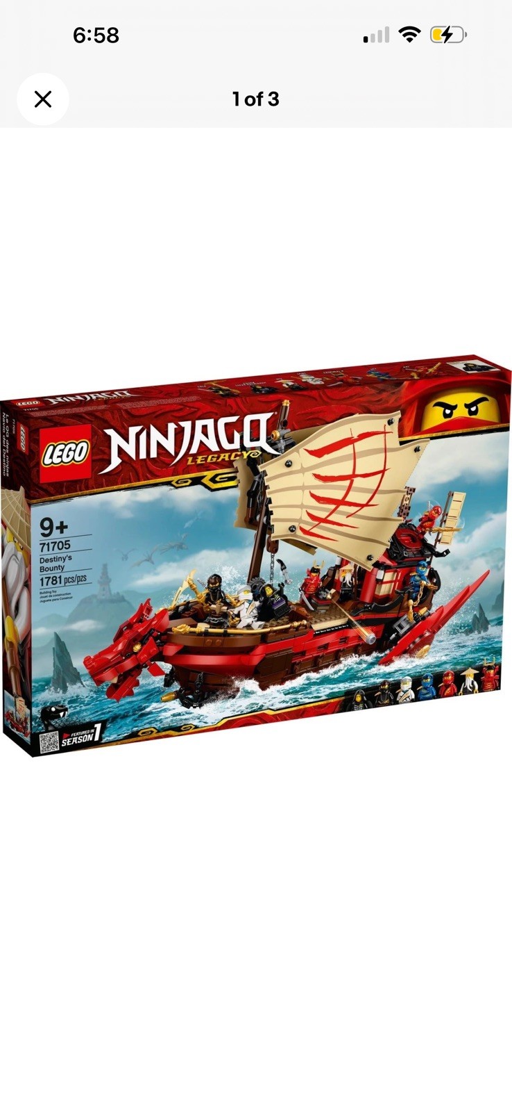 LEGO Destiny's Bounty Ninjago 71705 NEW Sealed In Perfect Box $300 