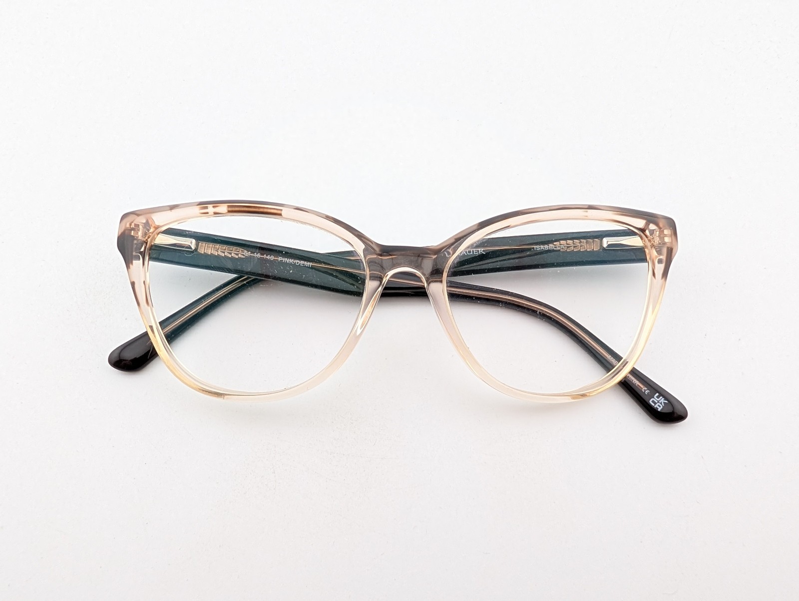 Wittnauer Eyeglasses, Frames Only, Isabella, 51-16-140, Plastic, Pink/Demi