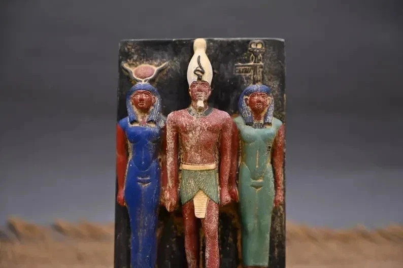 Rare Pharaonic Menkaure Triad : Authentic Ancient Egyptian Artifact 2530 BC