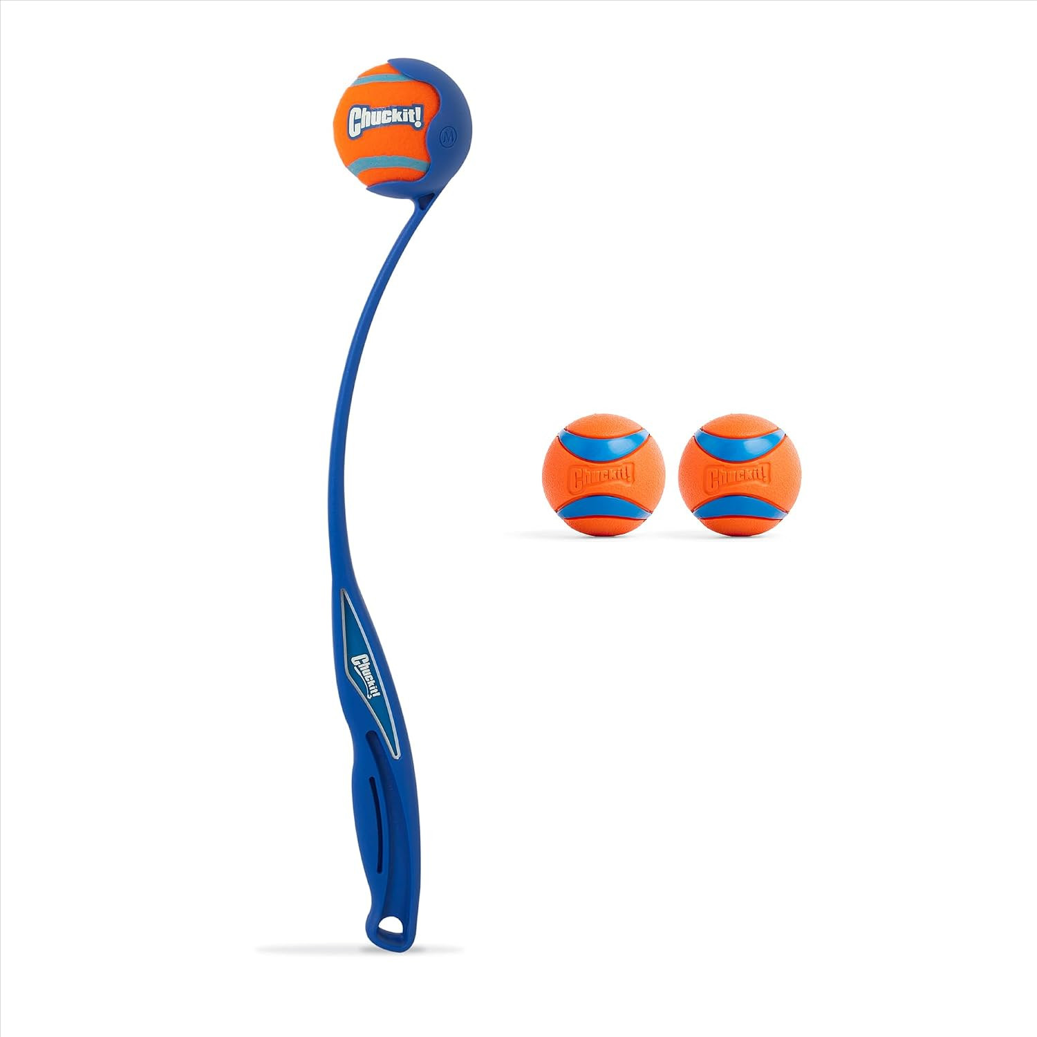 Chuckit Ultra Ball and Launcher Bundle, Sport 18In, 2 Pack Medium 2.5In Chuckit Ultra Ball and Launcher Bundle, Sport 18In, 2 Pack Medium 2.5In