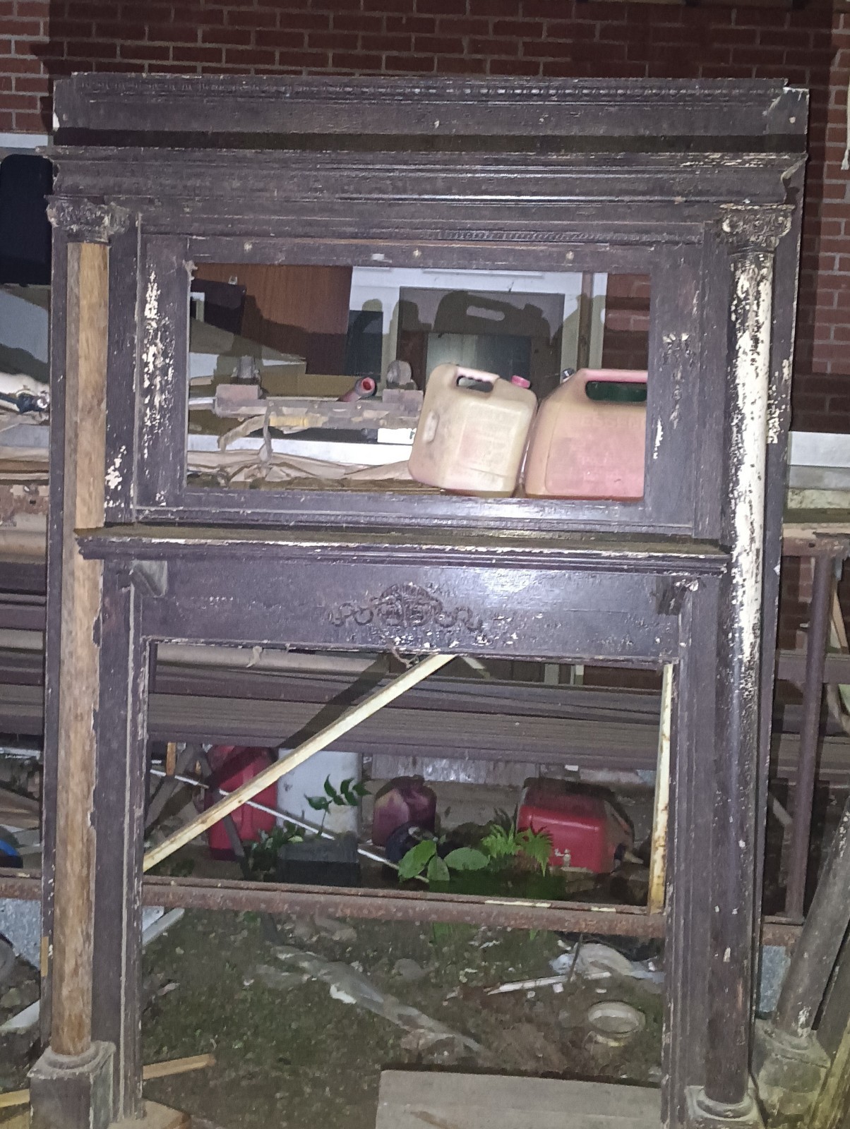 Matching Pair of Oak Fireplace Mantles Antique BELL FLOWER 7\'x 5\' wide Offers? Matching Pair of Oak Fireplace Mantles Antique BELL FLOWER 7\'x 5\' wide Offers?