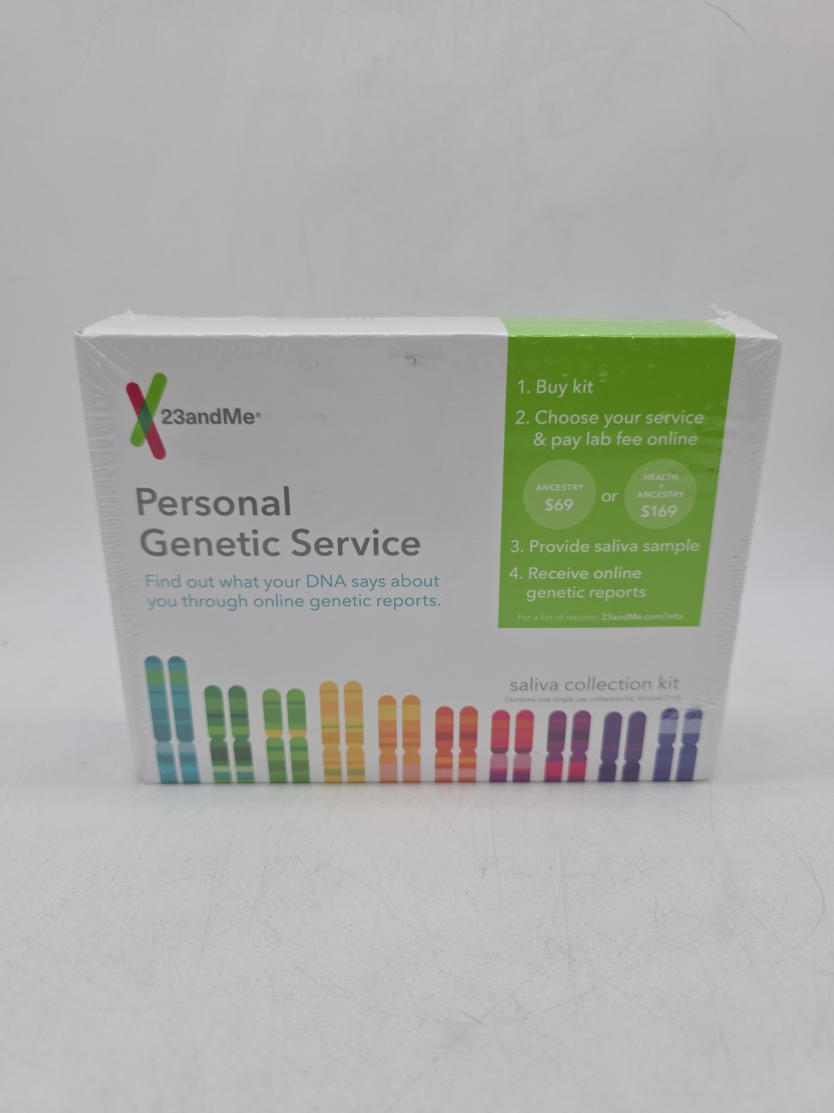 (EXPIRED) 23 and Me Personal Genetic Service DNA Saliva Collection Kit NEW
