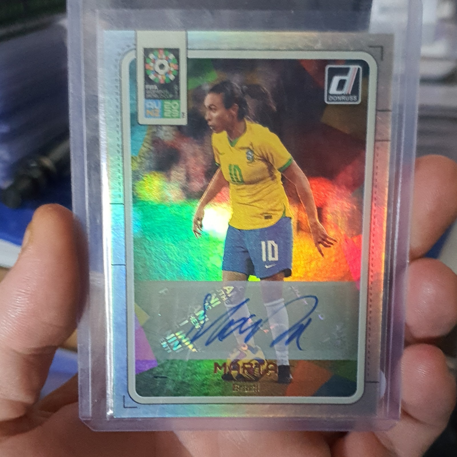 Panini Donruss FIFA Women’s World Cup Marta Auto Holo Signature No.202