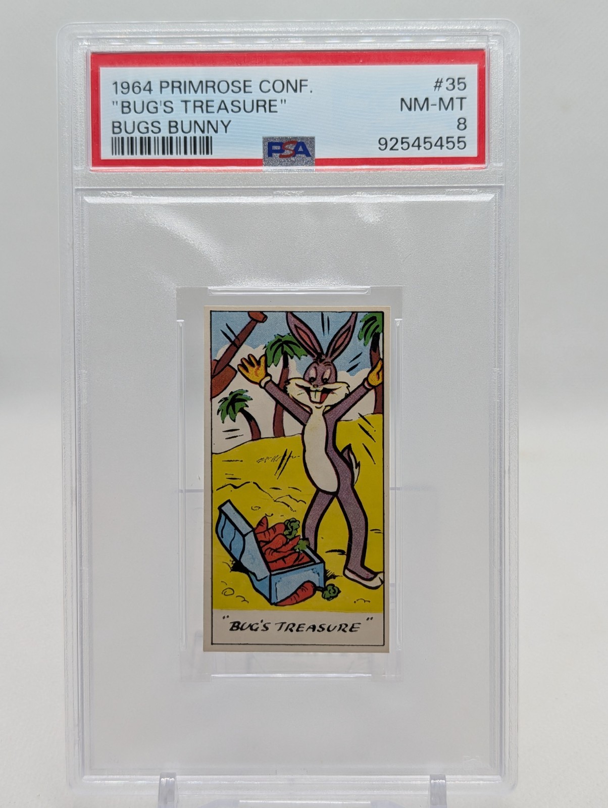 1964 Primrose Confectionery Co - Bug's Treasure - Bugs Bunny #35 PSA 8 NM-MT