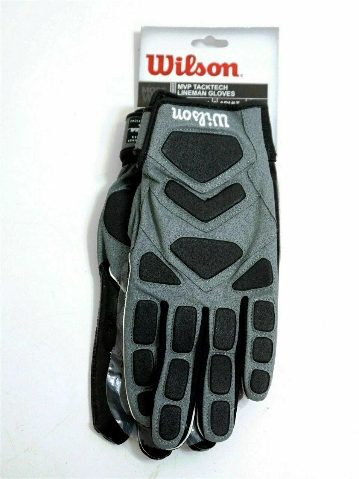 NEW Wilson Football MVP Tacktech Lineman Gloves Adult Large WTF9340GL
