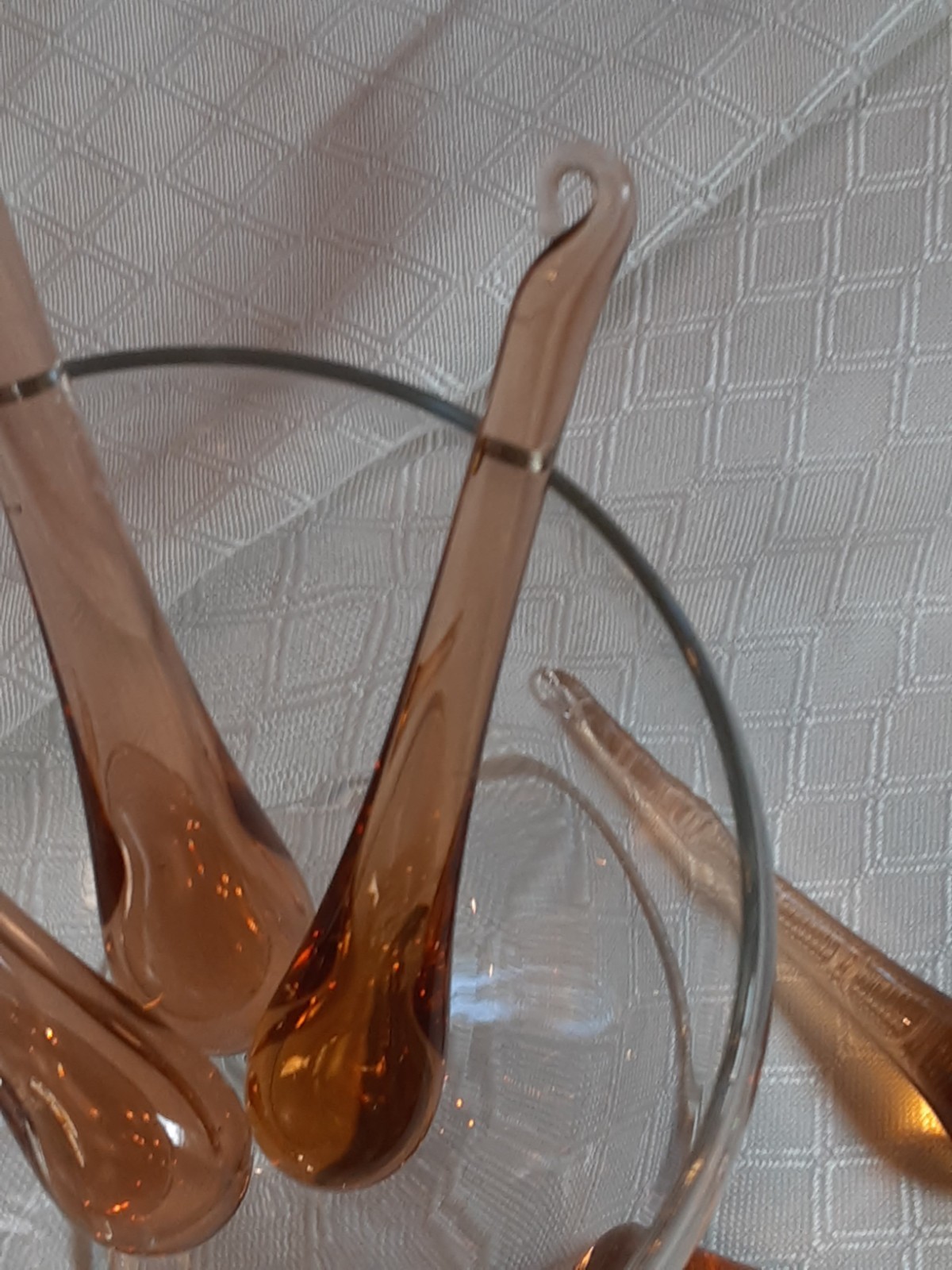 Vintage AmberGlass Chandelier/Lighting Fixture Teardrop Crystal Set of 6 Vintage AmberGlass Chandelier/Lighting Fixture Teardrop Crystal Set of 6