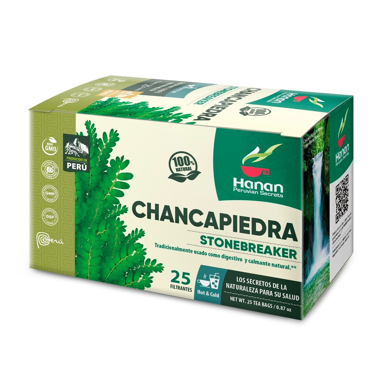 Hanan Peruvian Secrets Chancapiedra Herbal Tea | 100% Natural Stonebreaker | 25 