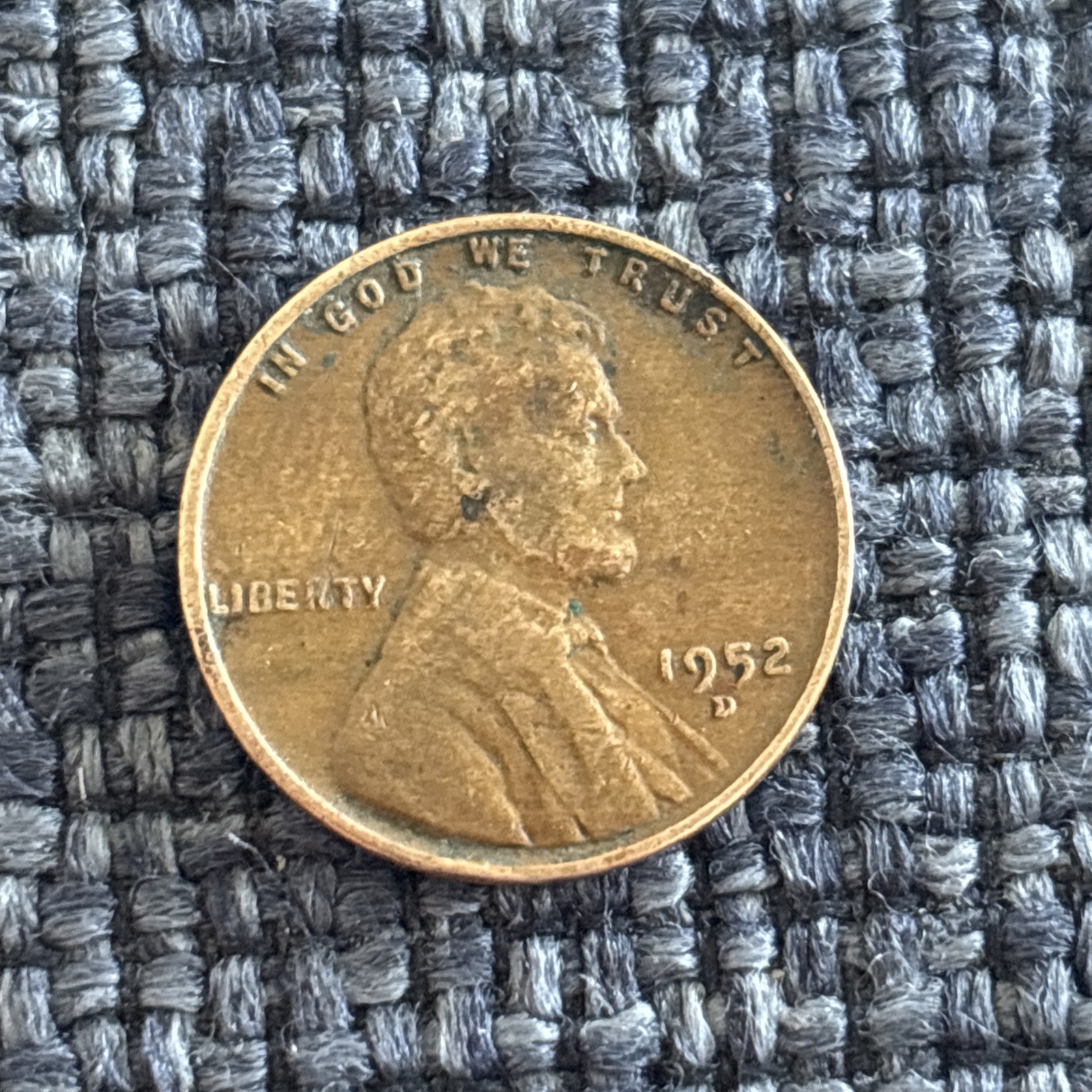 1952-D Lincoln Wheat Cent Possible D/S OMM FS-501 Over Mint Mark Error