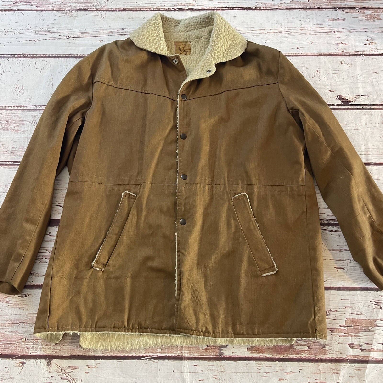 Bay River San Jose Sherpa Jacket Mens L/XL USA Made Vintage 1950s Bay River San Jose Sherpa Jacket Mens L/XL USA Made Vintage 1950s