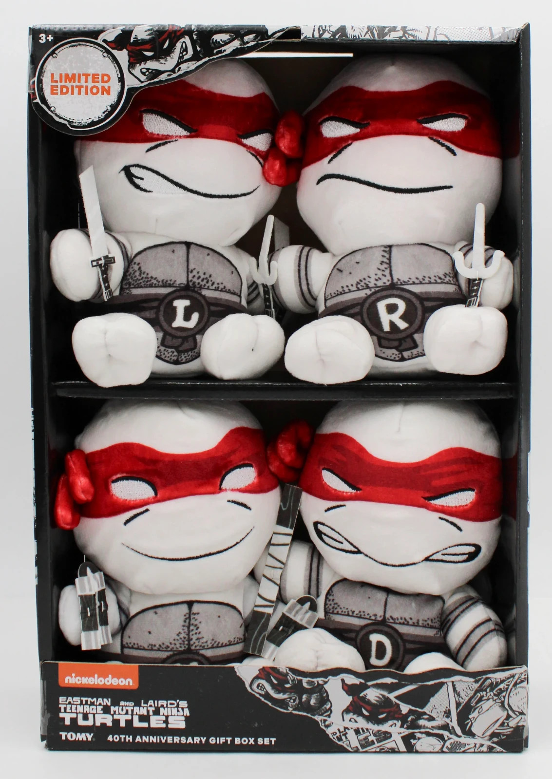 Tomy Club Teenage Mutant Ninja Turtles 40th Anniversary Plush Gift Box Set NEW Tomy Club Teenage Mutant Ninja Turtles 40th Anniversary Plush Gift Box Set NEW