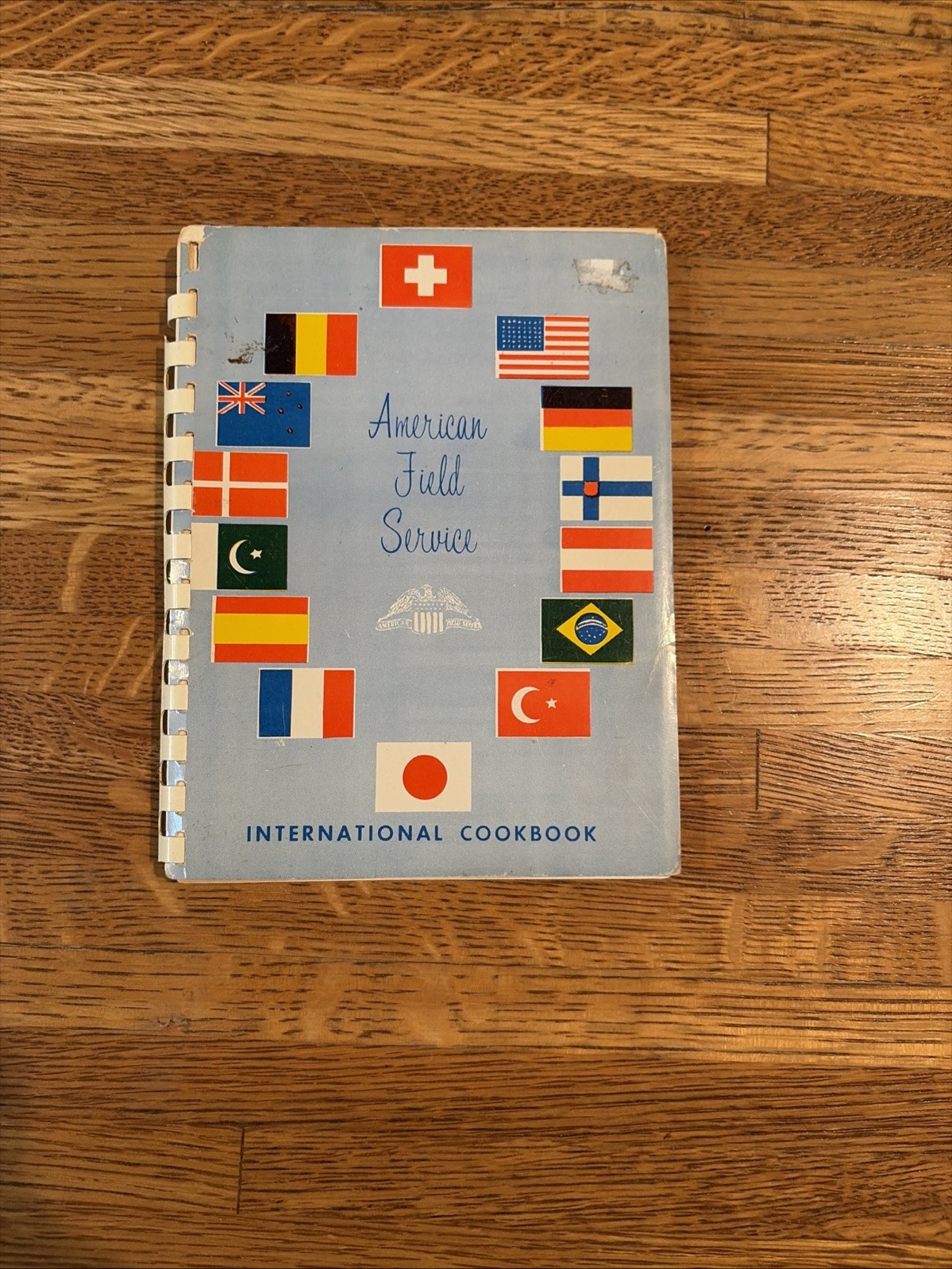 Vtg 60s International Cookbook for American Field Svc Spiral Bound Recipe Book Vtg 60s International Cookbook for American Field Svc Spiral Bound Recipe Book