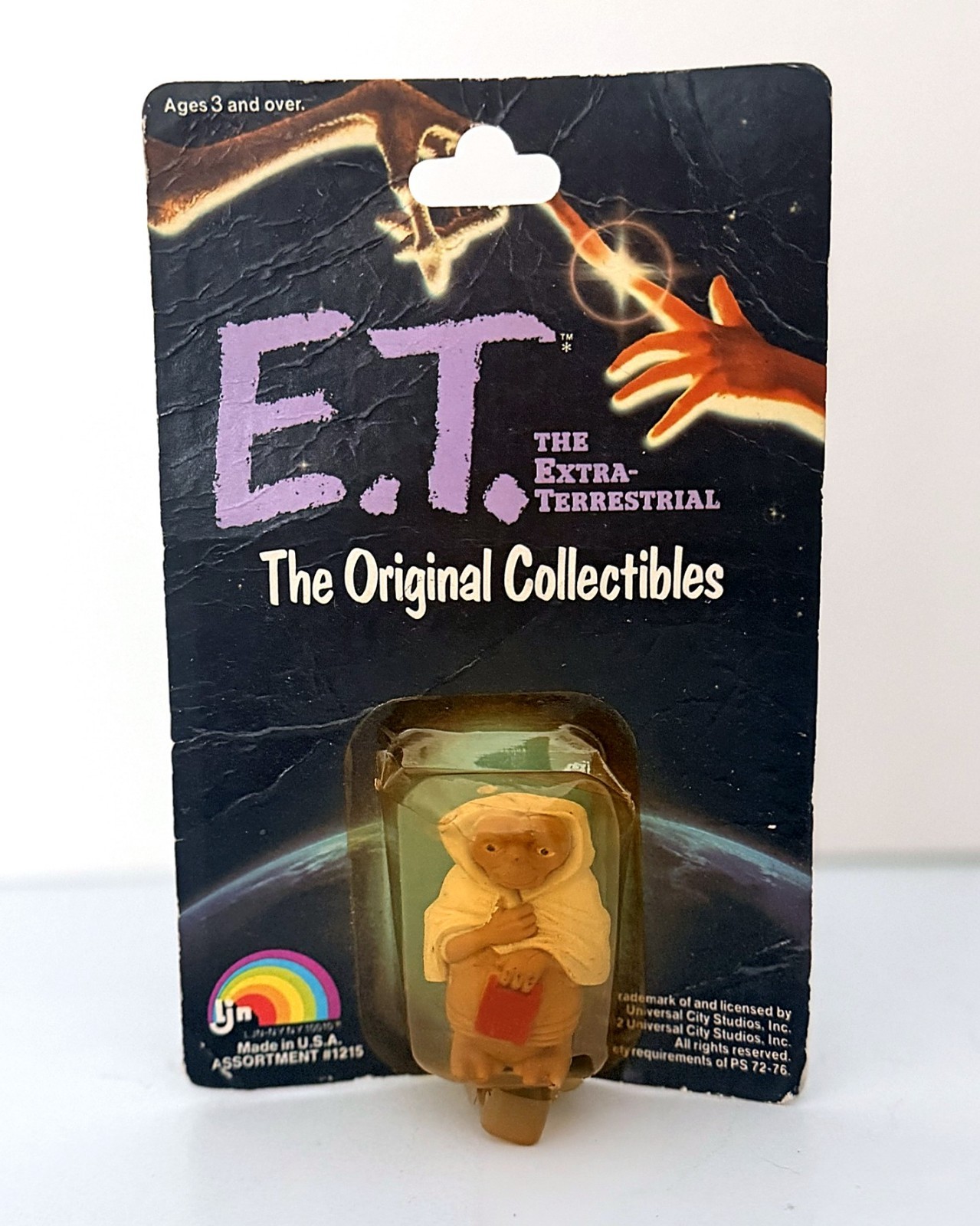 Vintage 1982 LJN E.T. Original Collectibles Blanket Figure MOC #1215 Sealed