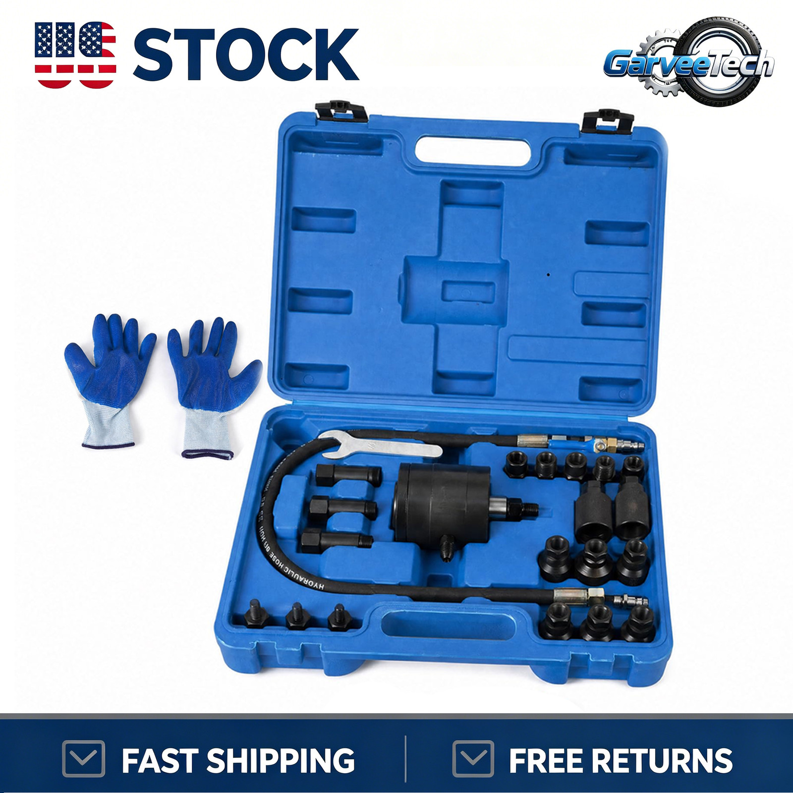 Pneumatic 23Pc Universal Diesel Injector Puller Extractor Remover Kit 19 adapter Pneumatic 23Pc Universal Diesel Injector Puller Extractor Remover Kit 19 adapter
