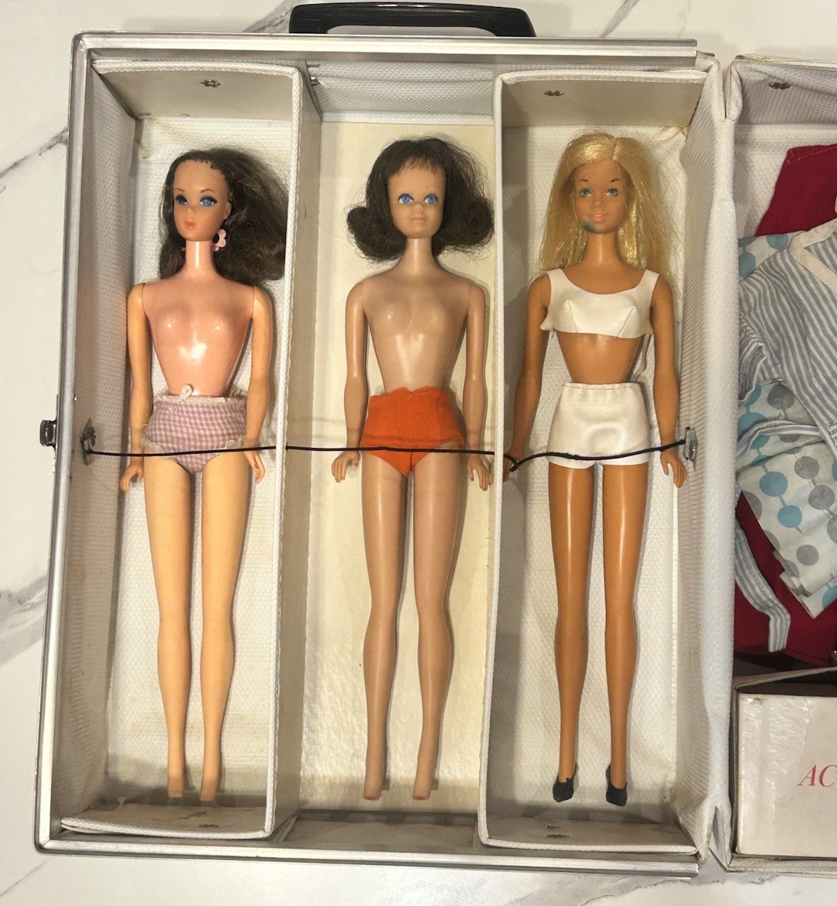 Mattel Barbie 1960s Vintage Dolls Talking Pull String Midge Twist and Turn Lot