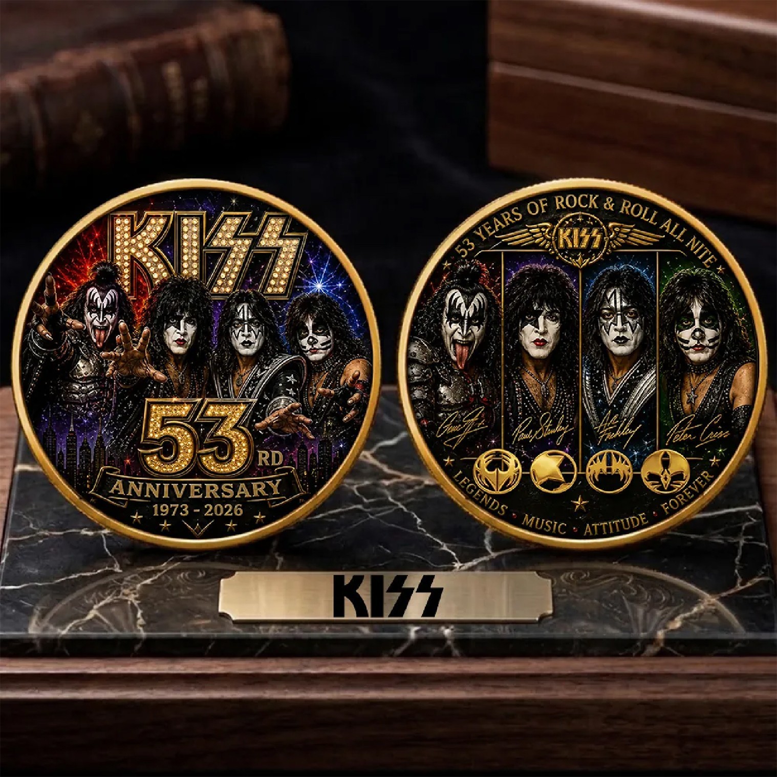 KISS 53th Anniversary 1973-2026 Commemorative Coin