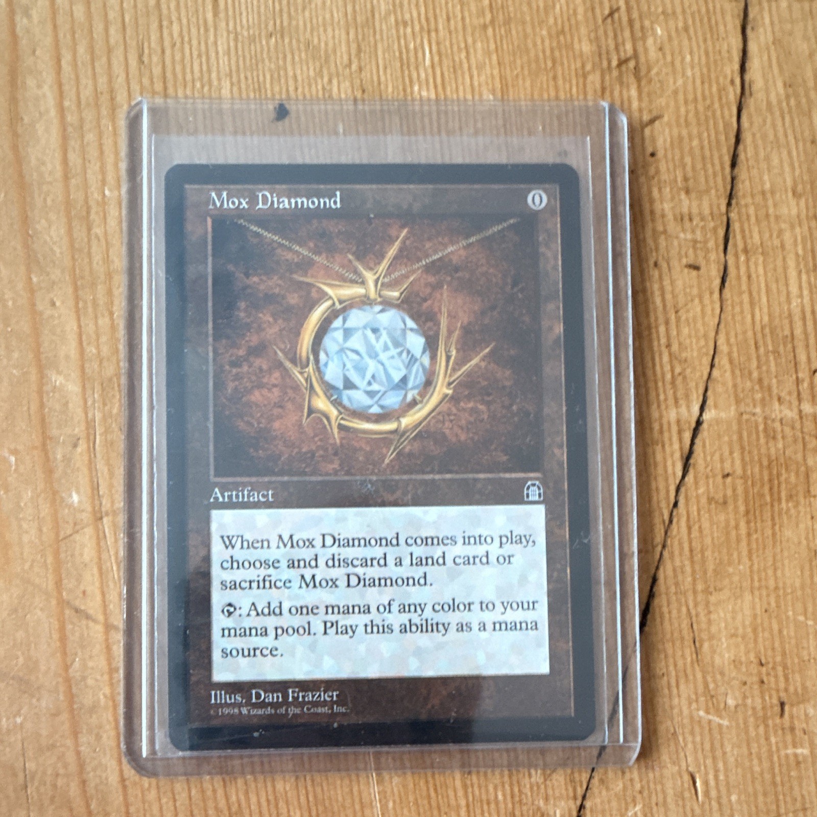 MTG Stronghold Mox Diamond Artifact Rare English 1998 Dan Frazier