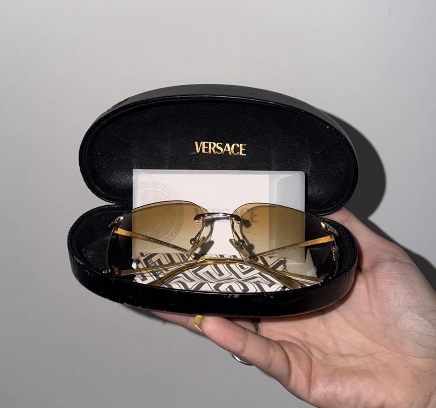 [FULL SET] Vintage Y2K Versace Rimless Sunglasses