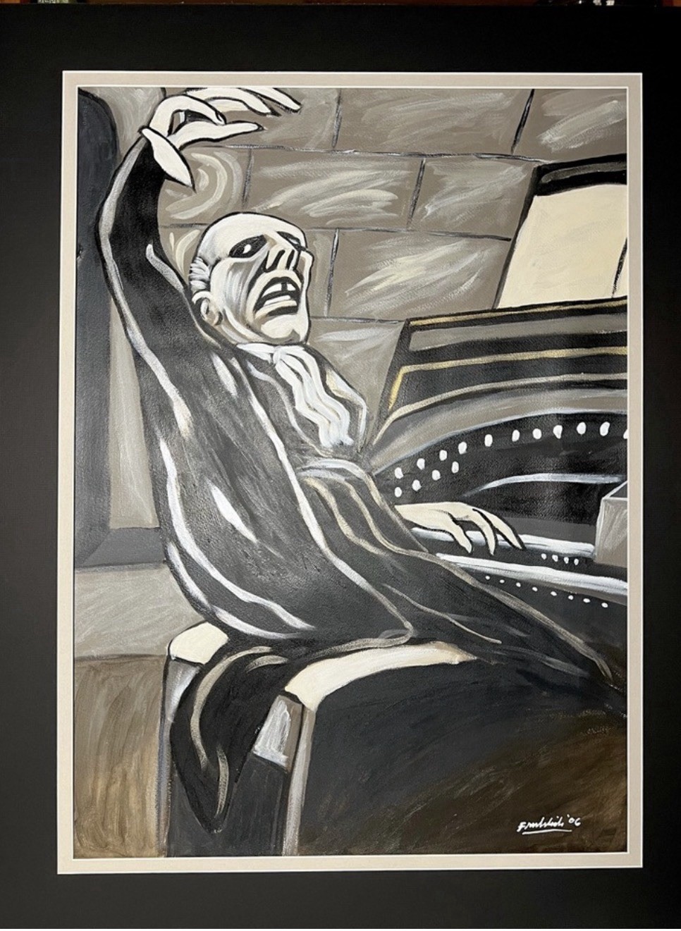 Artist John Froehlich Large Original 2006 Acrylic Wash