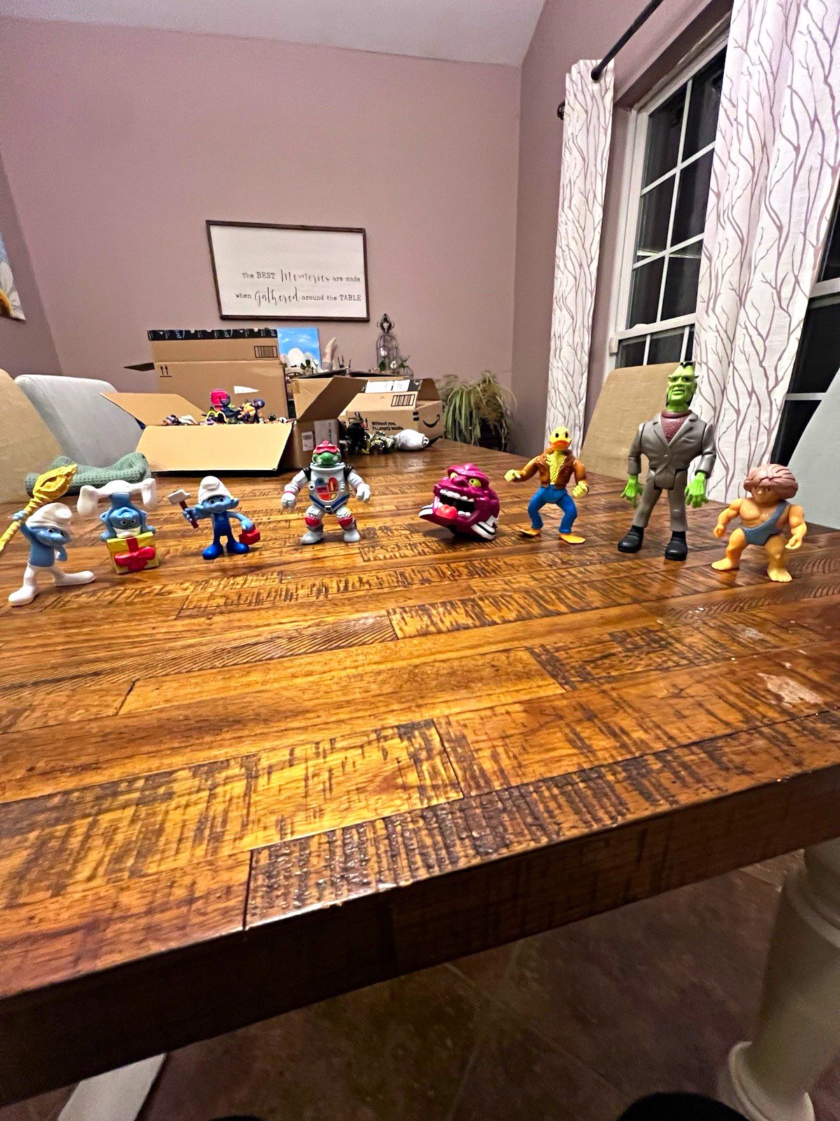 Vintage 80s/90s Action Figure Lot - TMNT Ace Duck, Space Cadet Raph, Ghostbuster