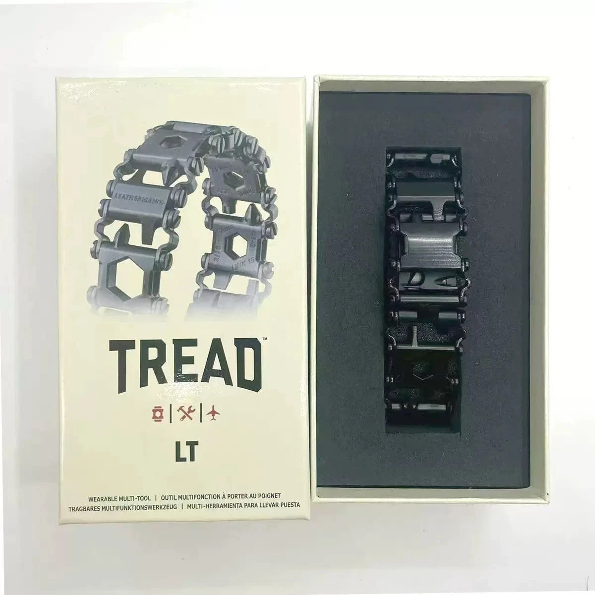 Leatherman Tread Stainless Steel Tools Wearable Bracelet Link Multi Tool Black Leatherman Tread Stainless Steel Tools Wearable Bracelet Link Multi Tool Black