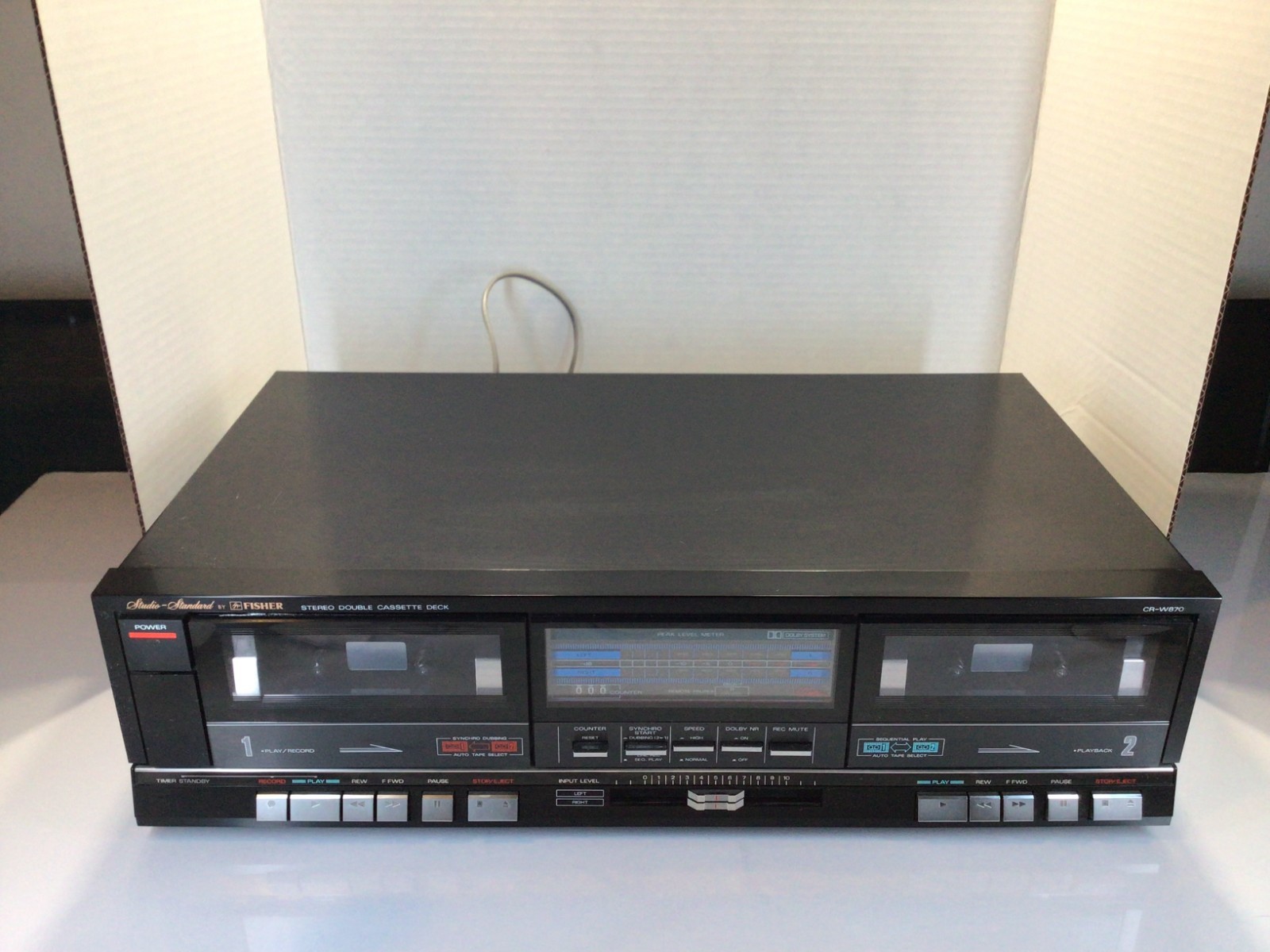 Vintage Fisher Studio Standard Stereo Cassette Deck CR-W870 Vintage Fisher Studio Standard Stereo Cassette Deck CR-W870