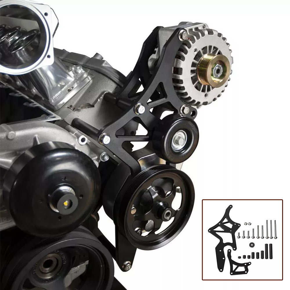 For LS Engine Serpentine Bracket Alternator Power Steering Pump Swap Conversion