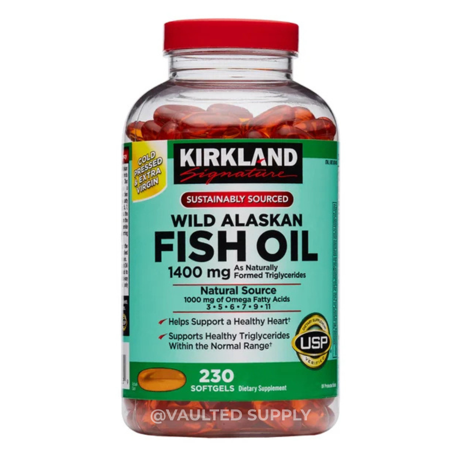 Kirkland Signature Wild Alaskan Fish Oil 1400mg 230 / 460 Softgels | 1 or 2 Pack Kirkland Signature Wild Alaskan Fish Oil 1400mg 230 / 460 Softgels | 1 or 2 Pack