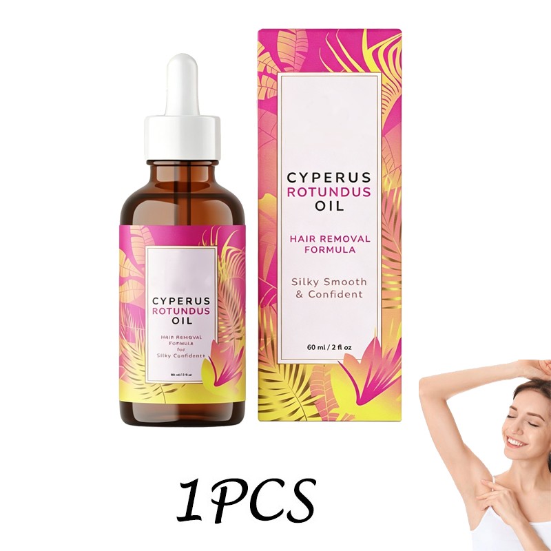 1-5PCS Cyperus Rotundus Oil - 60ml Natural Cyperus Rotundus Oil For Hair Removal