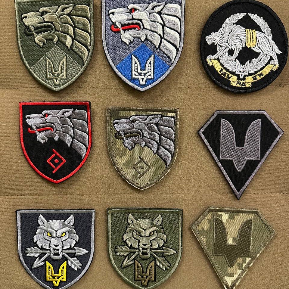 Ukrainian Morale Patches Special Operations Forces Army Ukraine Chevrons * 9 Pcs