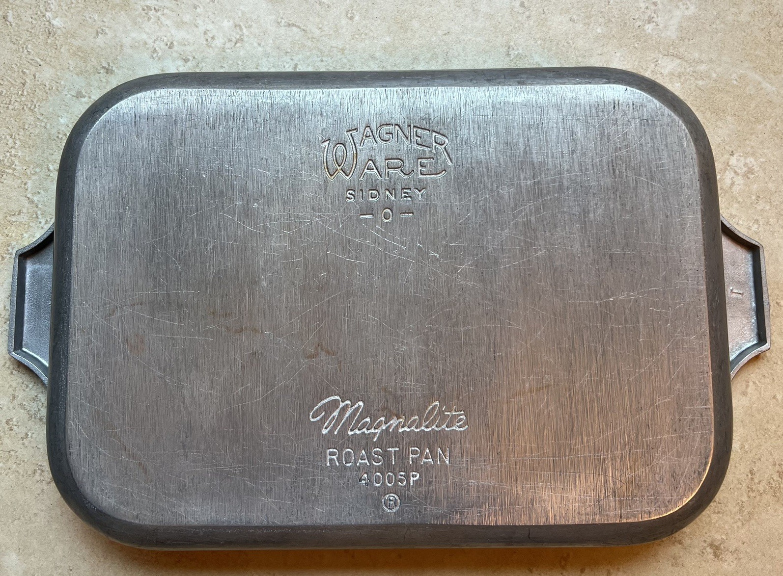 Vintage Wagner Ware Sidney O Magnalite Roast Pan 4005P Aluminum Roaster USA Vintage Wagner Ware Sidney O Magnalite Roast Pan 4005P Aluminum Roaster USA