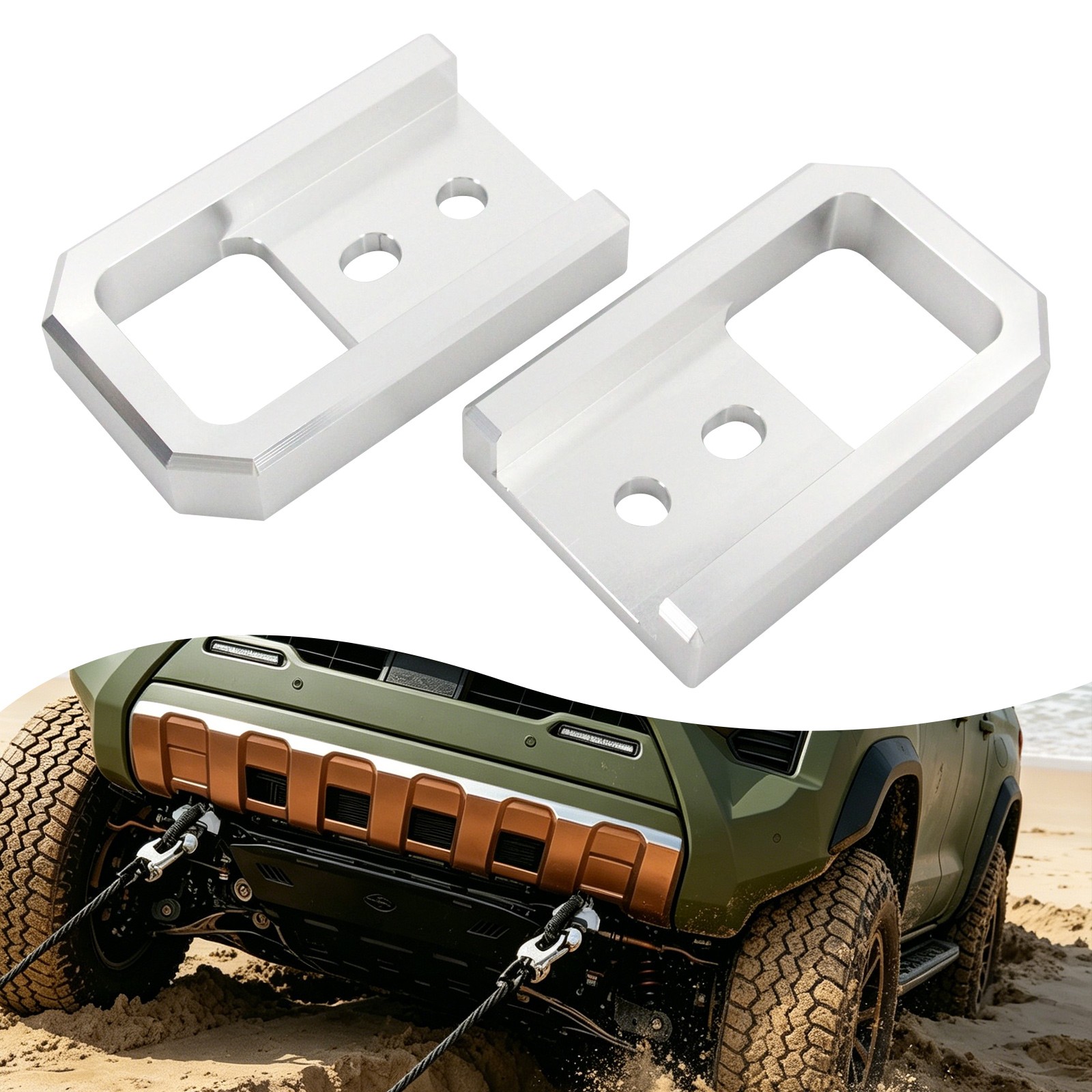 Recovery Hook,2Pcs Trailer Hitch For Toyota Tacoma 2024/25/26 & 4-Wheel 2025/26