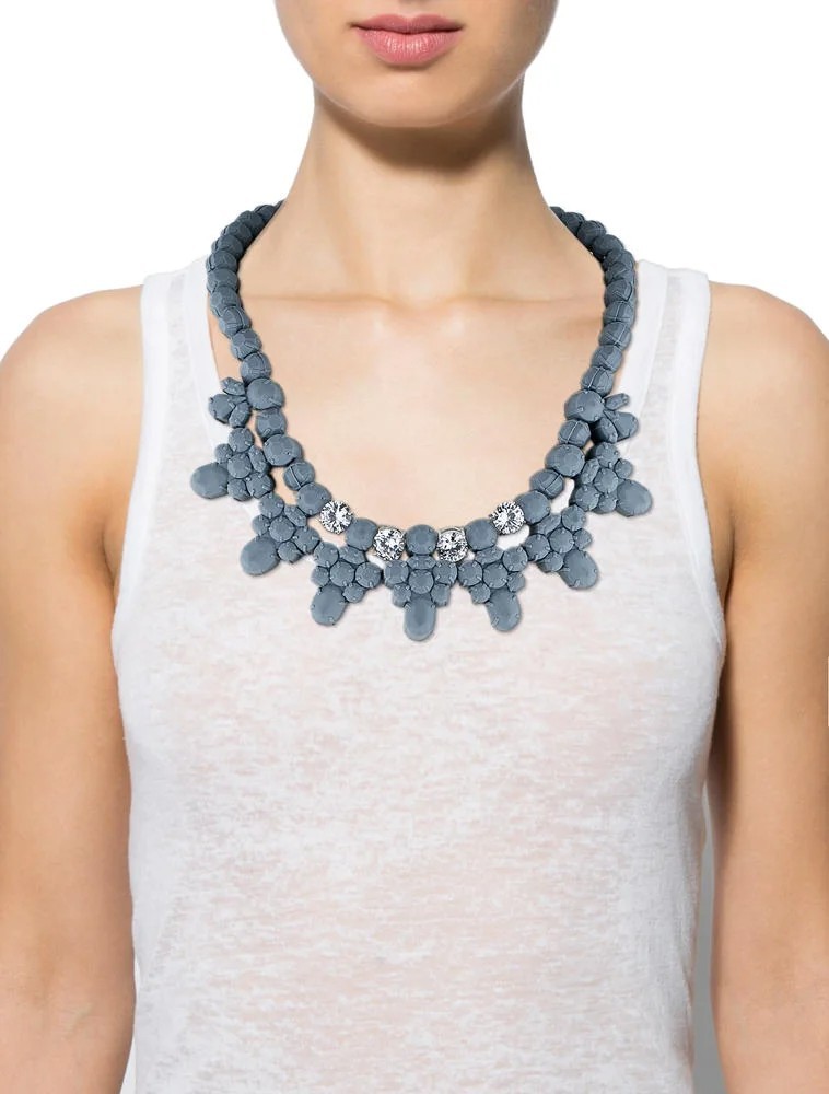 EK Thongprasert Innocent Sky Bead Necklace with Tags Designer Statement Jewelry*