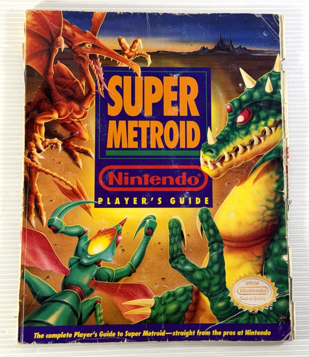 Super Metroid Official Nintendo Player's Strategy Guide with Fold Out Map