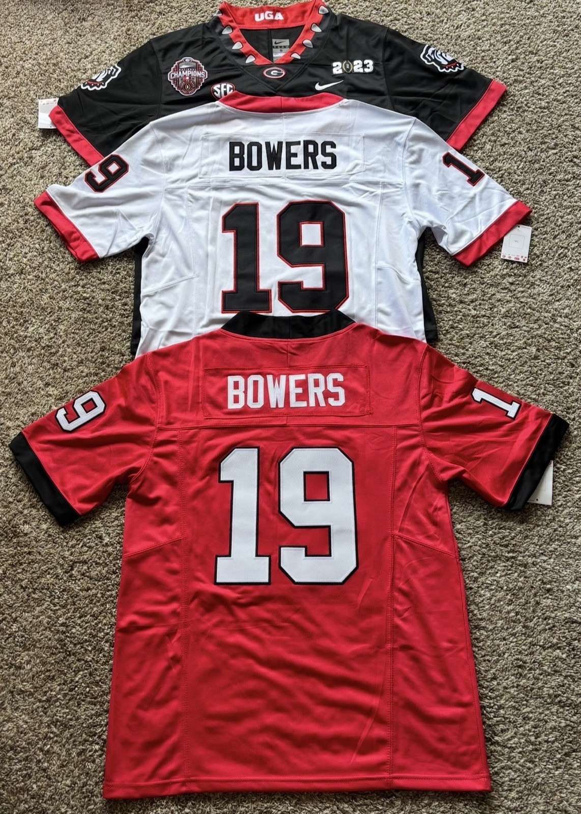NEW Brock Bowers Georgia Bulldogs National Championship Jersey SHIPS SAME DAY NEW Brock Bowers Georgia Bulldogs National Championship Jersey SHIPS SAME DAY