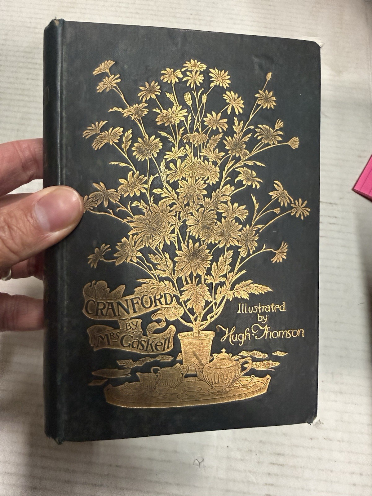 Cranford Mrs Gaskell 1895 Illustrated Hugh Thomson Macmillan and Co Very Good