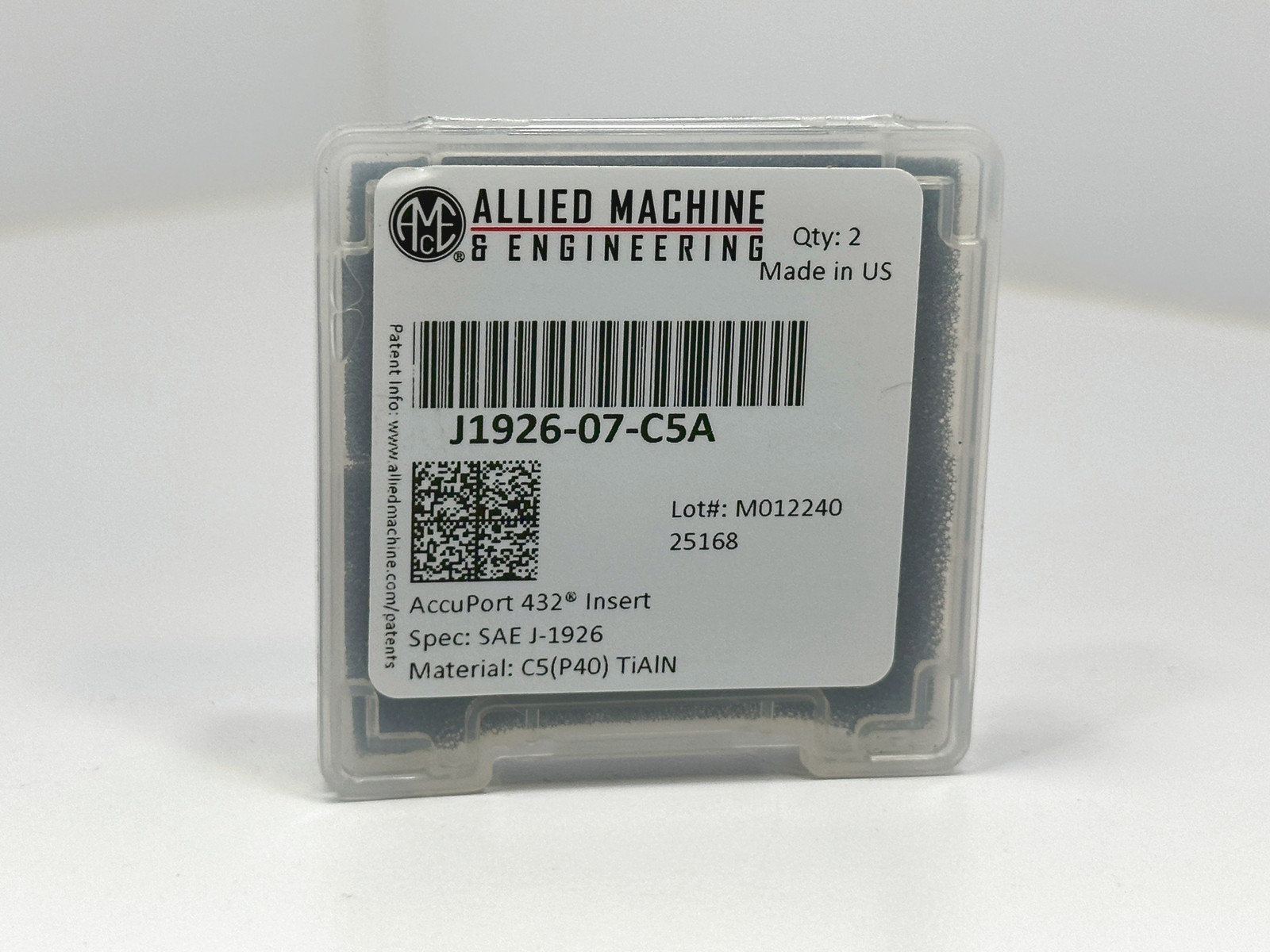 AME Allied Machine J1926-07-C5A | Spade Drill Inserts | Accuport 432 NEW 2pcs