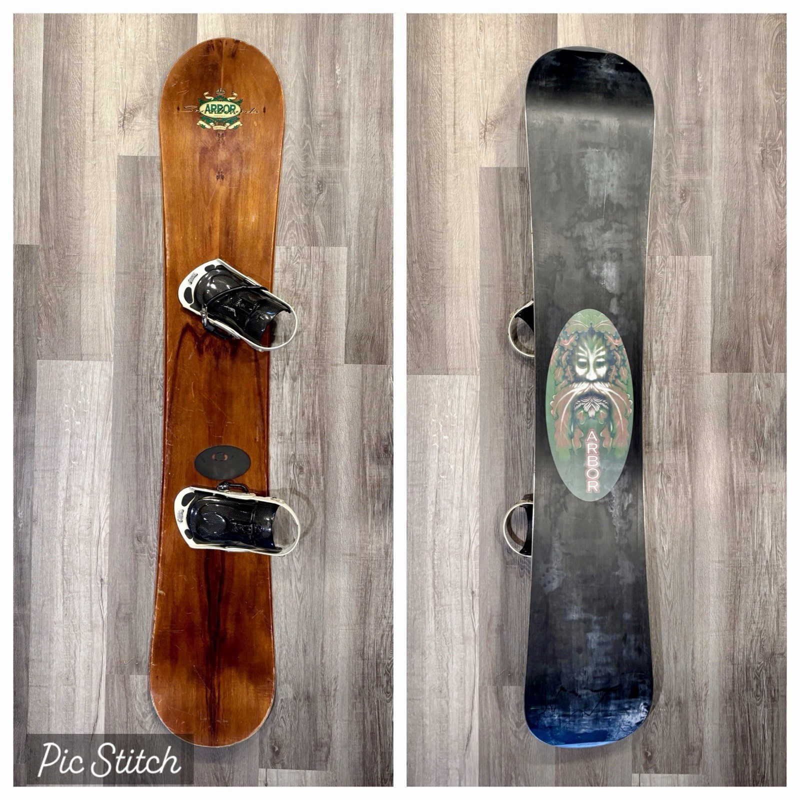 Arbor Hawaiian Koa Wood Snowboard - Very Rare Real Wood 160 Cm Team HB Bindings